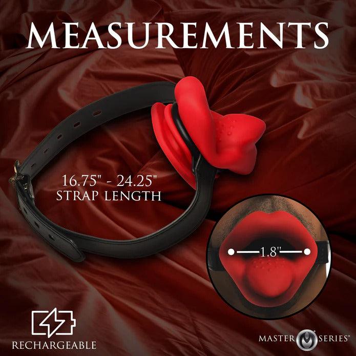 Black leather mouth gag with adjustable straps for a comfortable fit Black leather mouth gag with adjustable straps for a comfortable fit
