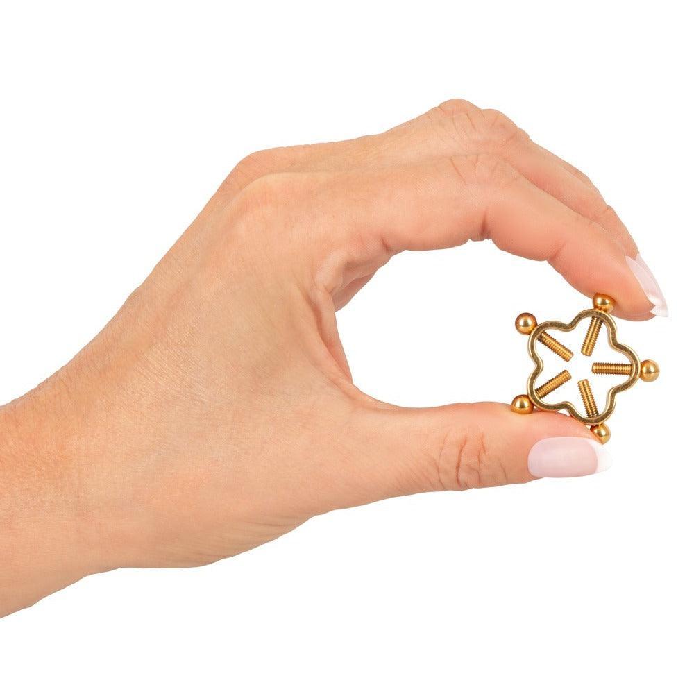Bad Kitty Golden Flower Nipple Jewellery - Adult Planet - Online Sex Toys Shop UK Bad Kitty Golden Flower Nipple Jewellery - Adult Planet - Online Sex Toys Shop UK