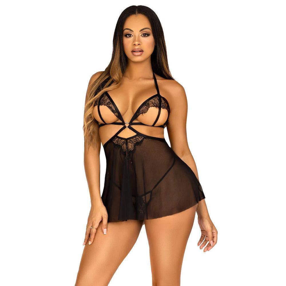 Leg Avenue Open Cup Babydoll And Panty - Adult Planet - Online Sex Toys Shop UK Leg Avenue Open Cup Babydoll And Panty - Adult Planet - Online Sex Toys Shop UK