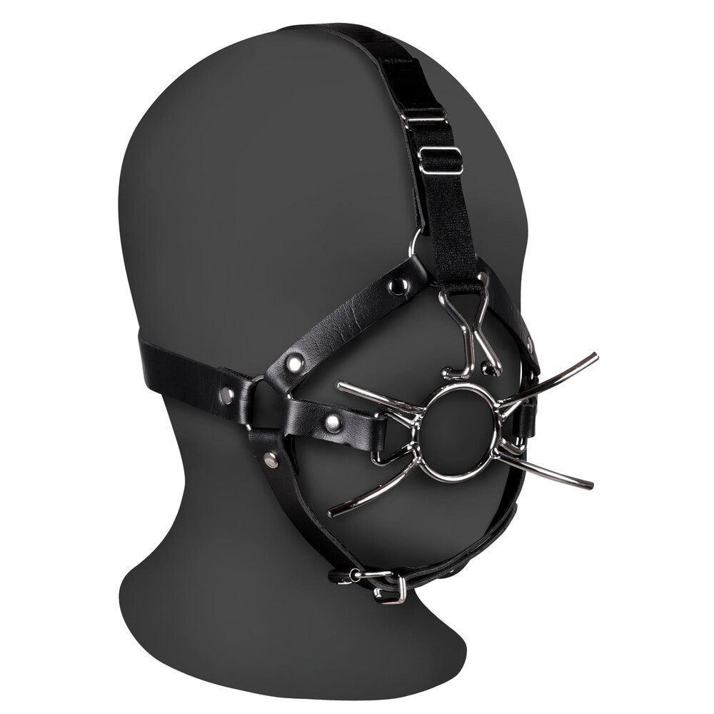 Head Harness with Spider Gag and Nose Hooks - Ouch Xtreme Adult Planet Head Harness with Spider Gag and Nose Hooks - Ouch Xtreme Adult Planet