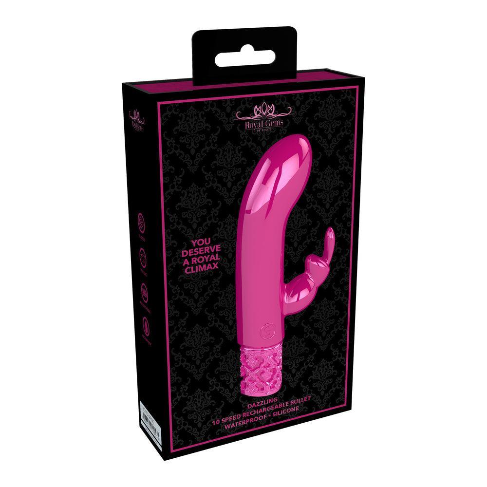 Royal Gems Dazzling Rechargeable Rabbit Bullet Pink - Adult Planet - Online Sex Toys Shop UK Royal Gems Dazzling Rechargeable Rabbit Bullet Pink - Adult Planet - Online Sex Toys Shop UK