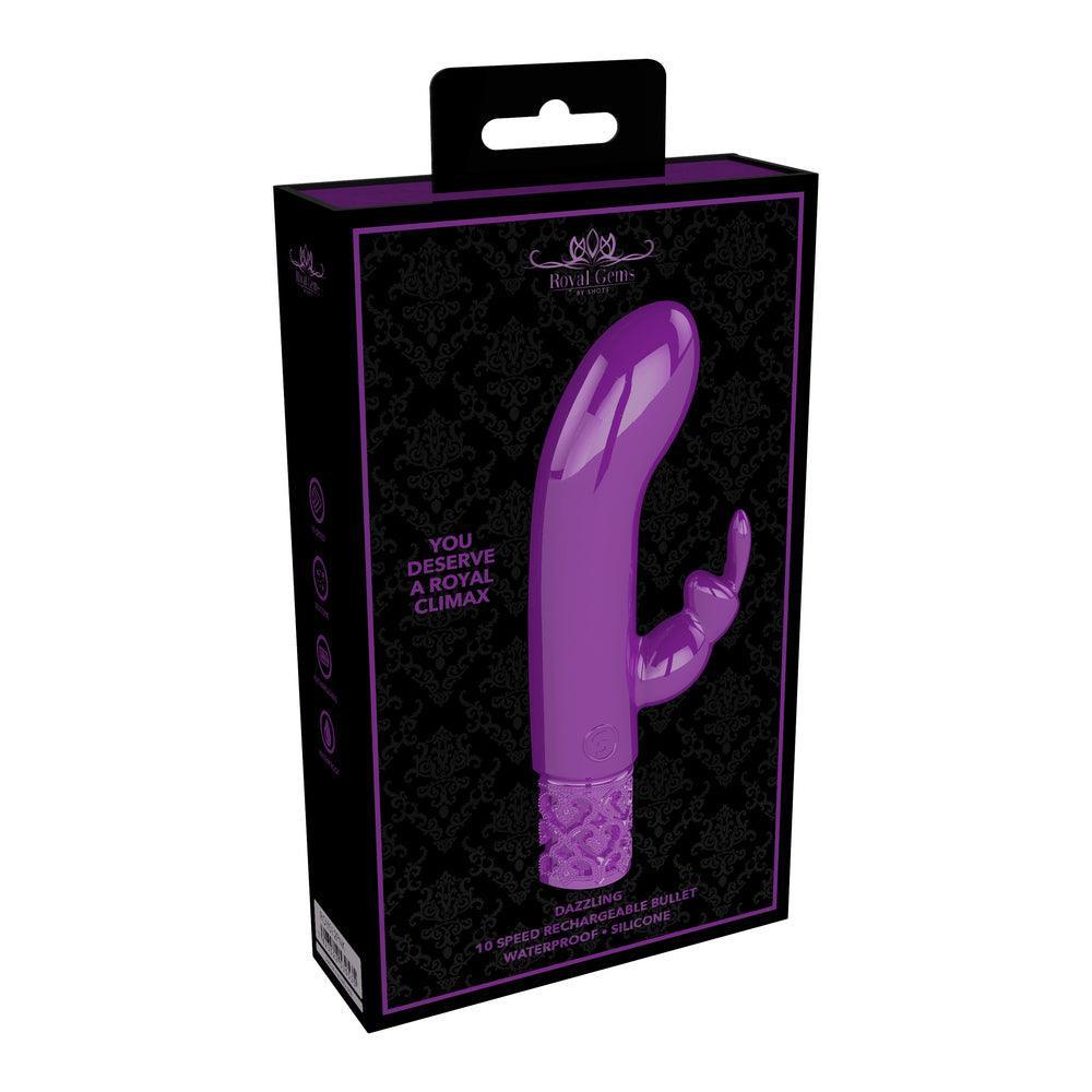 Royal Gems Dazzling Rechargeable Rabbit Bullet Purple - Adult Planet - Online Sex Toys Shop UK Royal Gems Dazzling Rechargeable Rabbit Bullet Purple - Adult Planet - Online Sex Toys Shop UK