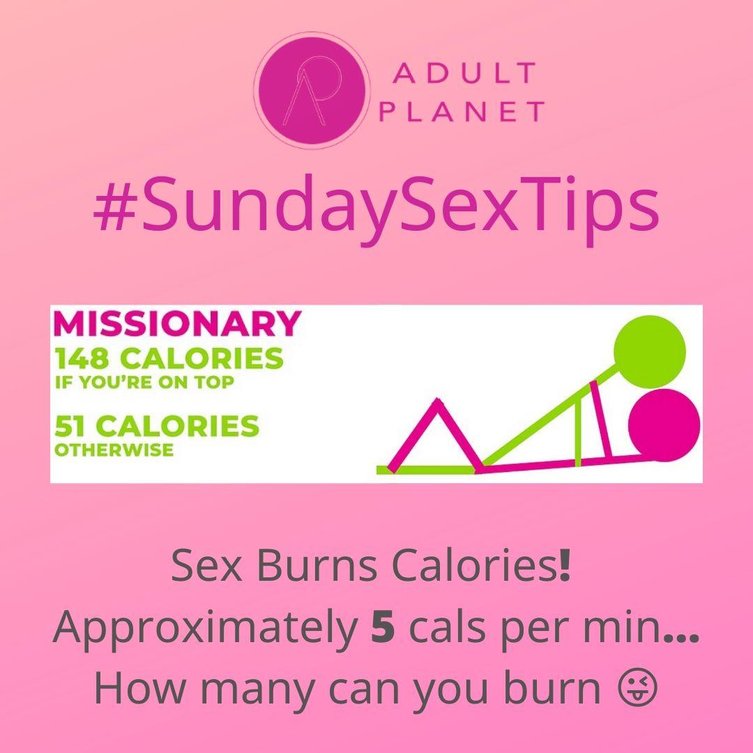 #SexTipSunday - Sex Burns Calories - Adult Planet - Online Sex Toys Shop UK