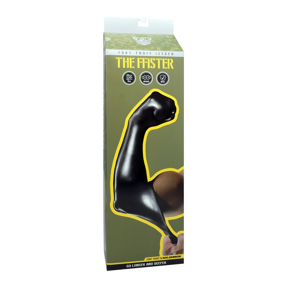 Doc Johnson The FFISTER Black dildo with textured design for enhanced stimulation