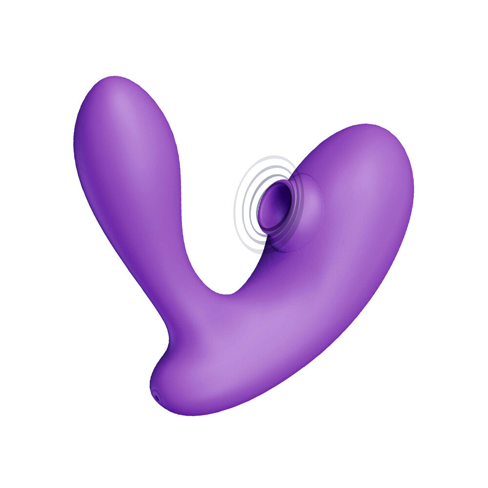 Xocoon DuoVibe I Tapping Vibrator in deep purple with sleek design and dual motors