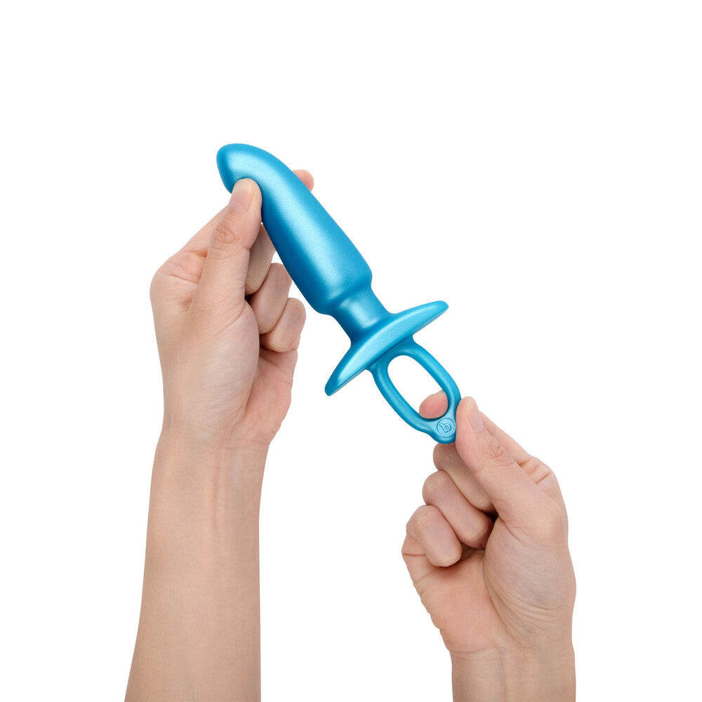 Sleek and ergonomic BVibe Hither Prostate Plug with remote control for hands-free play