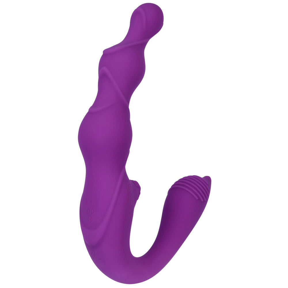 Designed for hands-free penetration and stimulation of erogenous zones