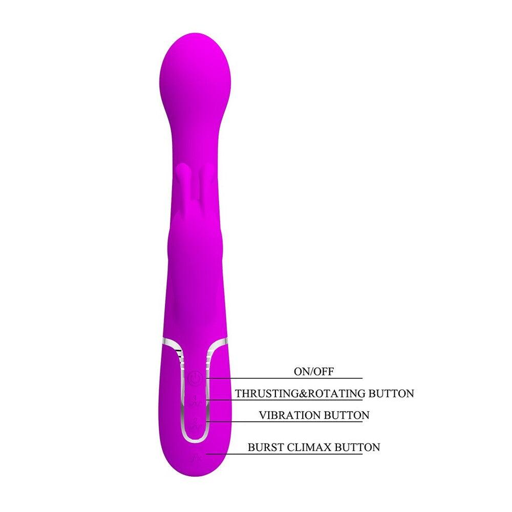 Ergonomically designed rabbit vibrator for maximum pleasure