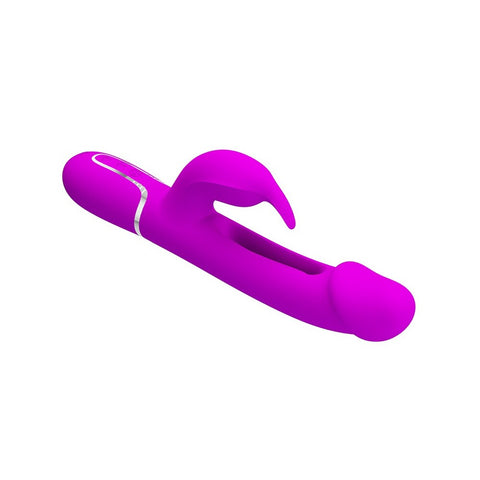  Pretty Love Kampas Rabbit Vibrator with clitoral stimulator in action