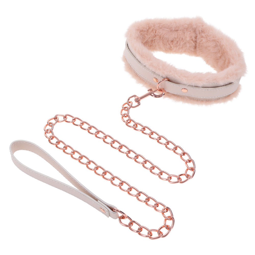  Sensual and Seductive Fur Collar and Leash for Erotic Role-Playing