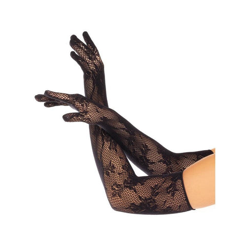 Leg Avenue Opera Floral Gloves Black - Adult Planet - Online Sex Toys Shop UK