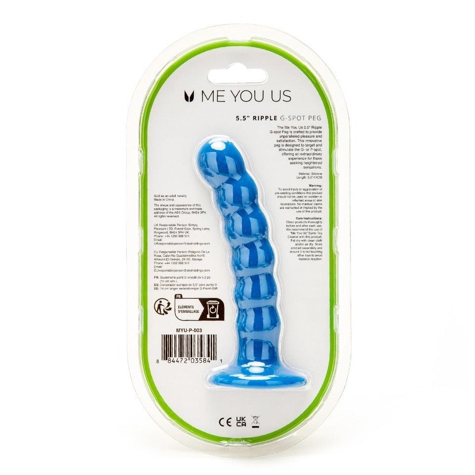 Me You Us 5.5 Inch Ripple G Spot Peg Dildo - Adult Planet - Online Sex Toys Shop UK