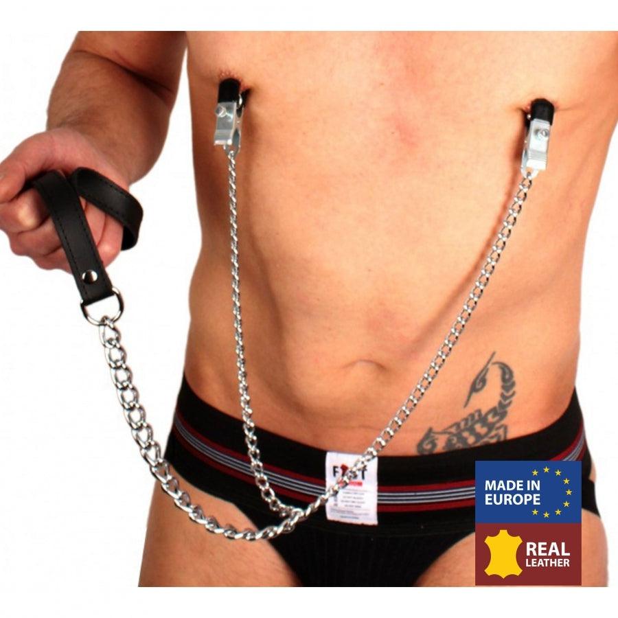 Nipple Clamps with Lead 40cm - Adult Planet - Online Sex Toys Shop UK