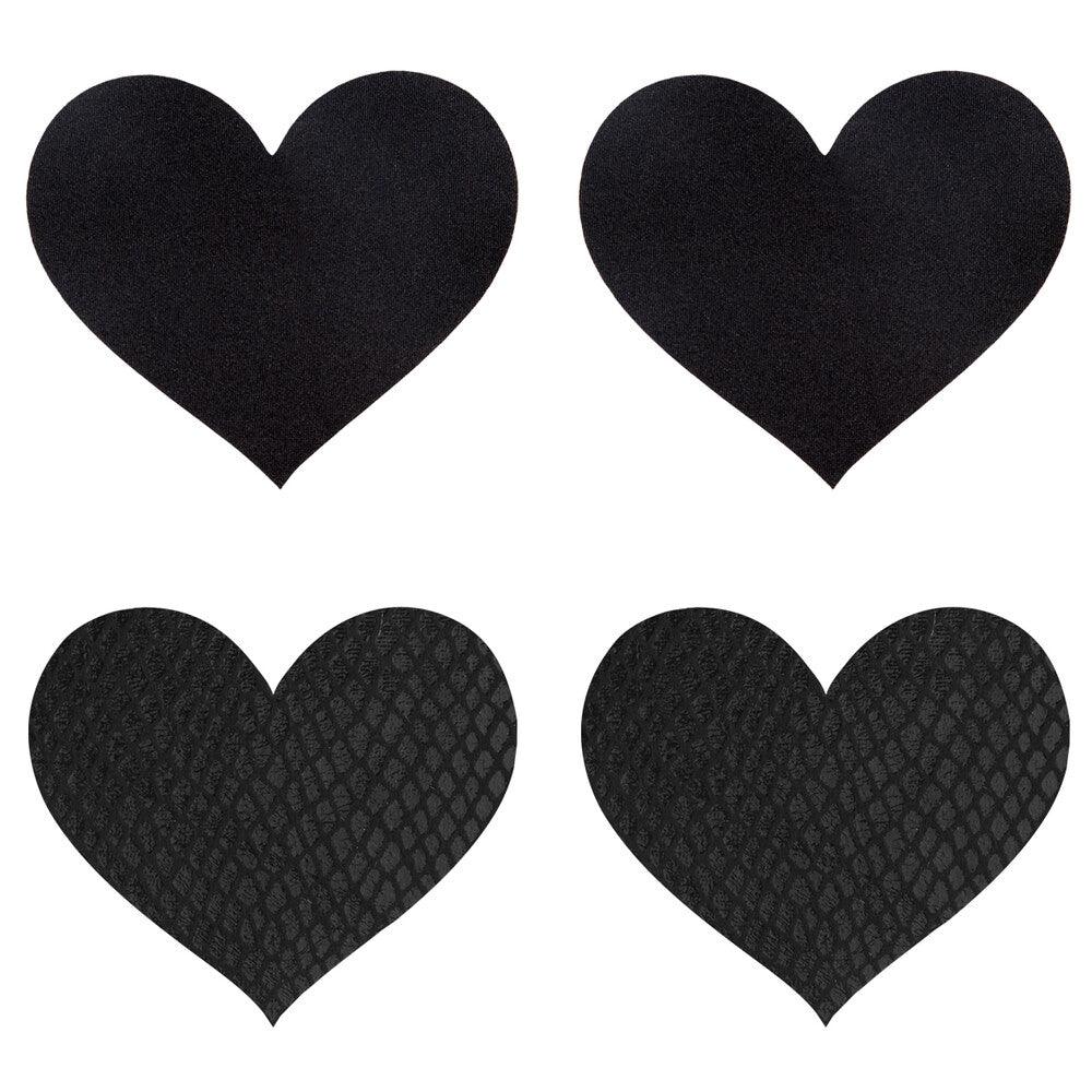 Peekaboo Pasties Black Hearts - Adult Planet - Online Sex Toys Shop UK