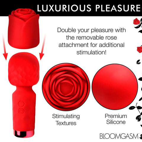 XR Bloomgasm Rose Petite Mini Wand - Adult Planet - Online Sex Toys Shop UK