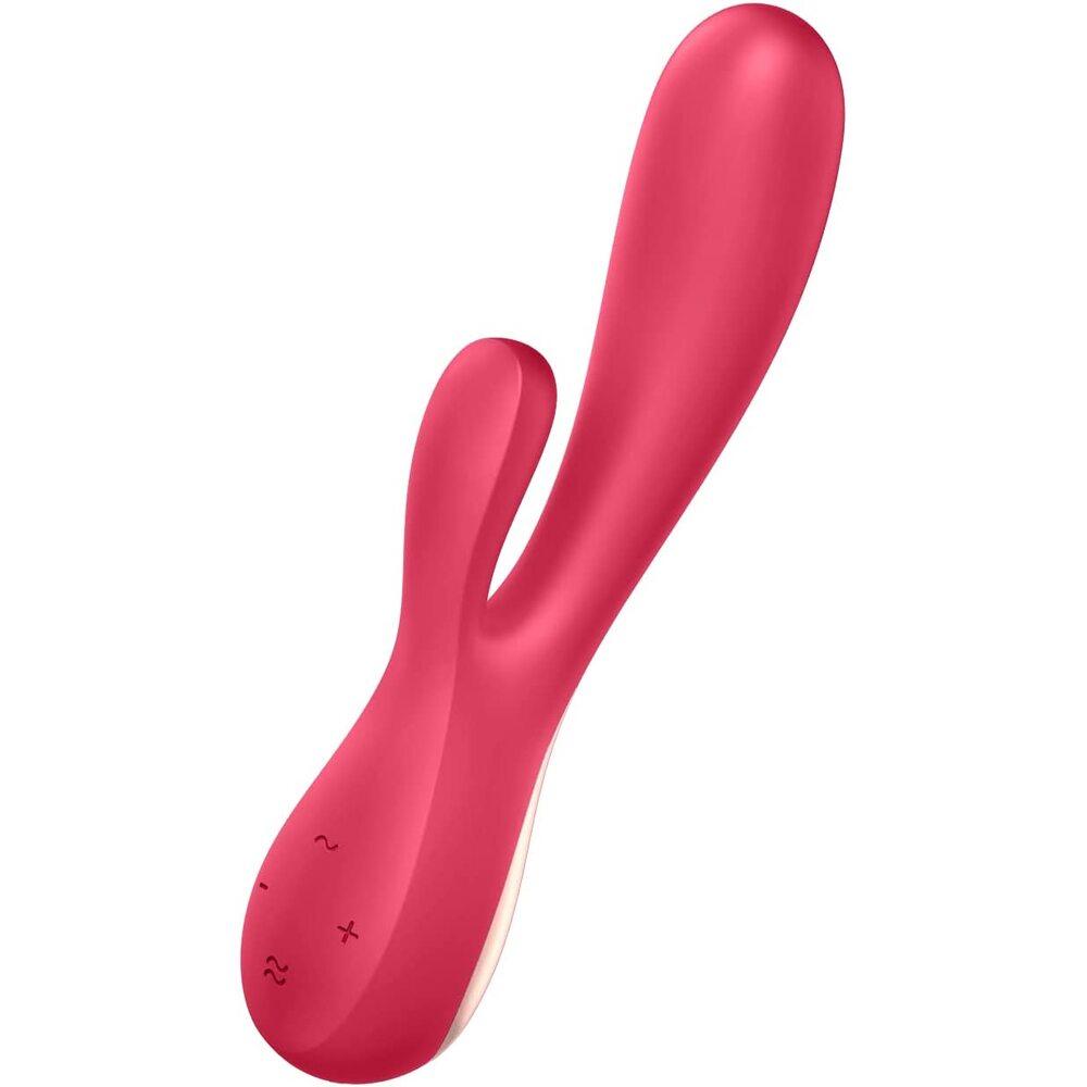 Satisfyer App Enabled Mono Flex Rabbit Vibrator Red - Adult Planet - Online Sex Toys Shop UK