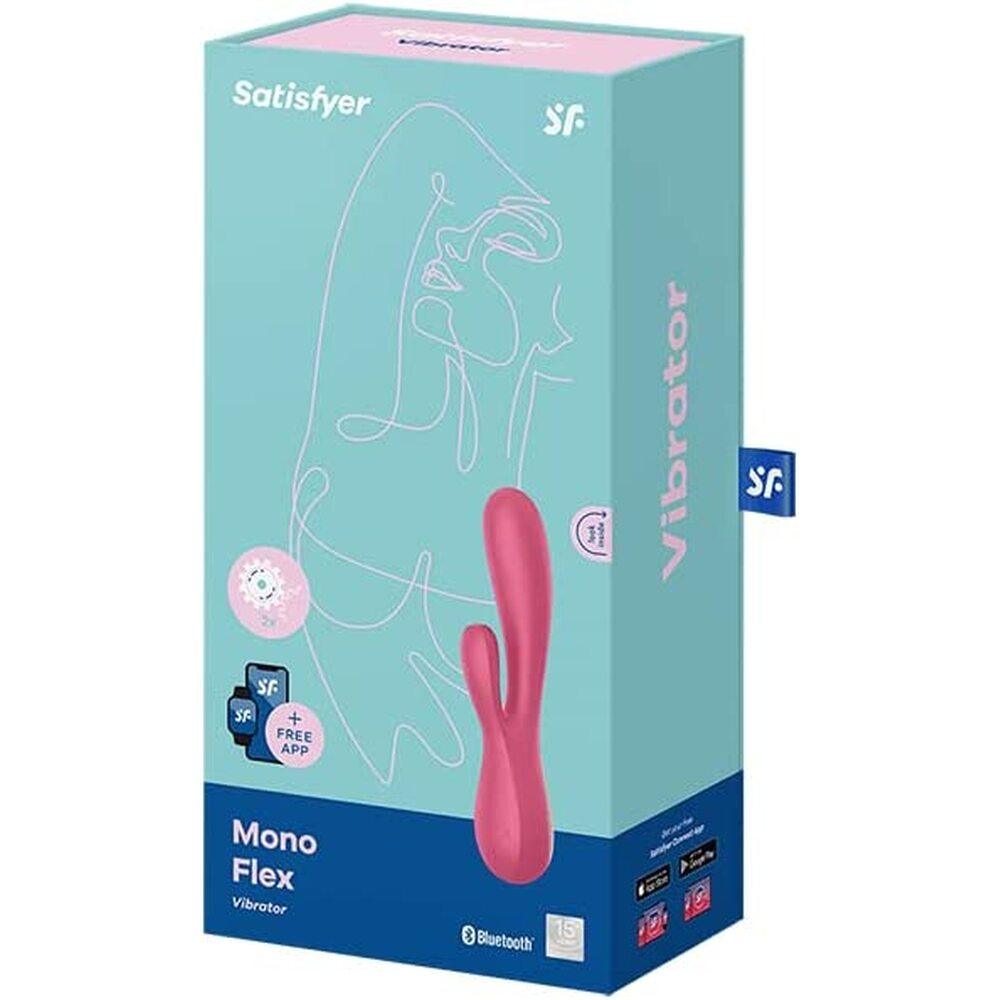 Satisfyer App Enabled Mono Flex Rabbit Vibrator Red - Adult Planet - Online Sex Toys Shop UK