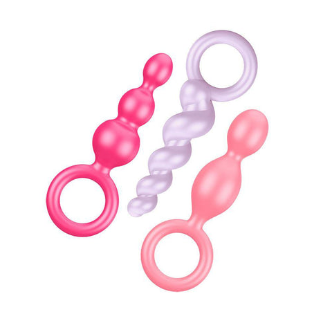 Satisfyer Booty Call Set Of 3 Multicolour Anal Plugs - Adult Planet - Online Sex Toys Shop UK