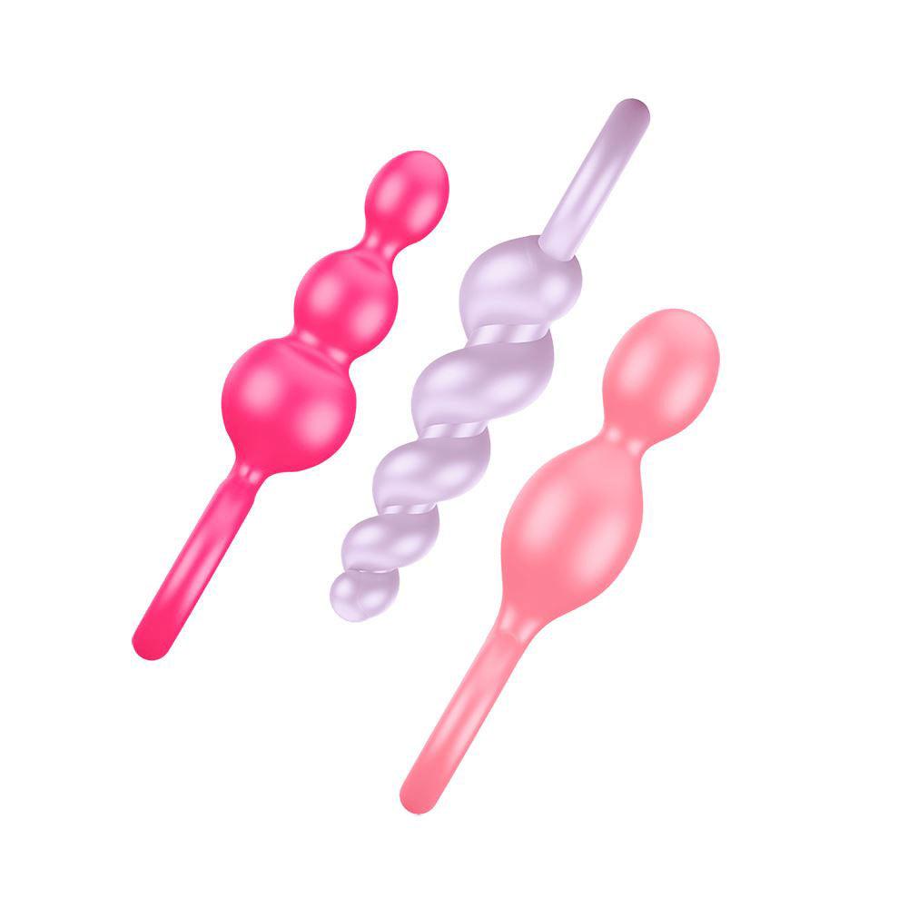 Satisfyer Booty Call Set Of 3 Multicolour Anal Plugs - Adult Planet - Online Sex Toys Shop UK