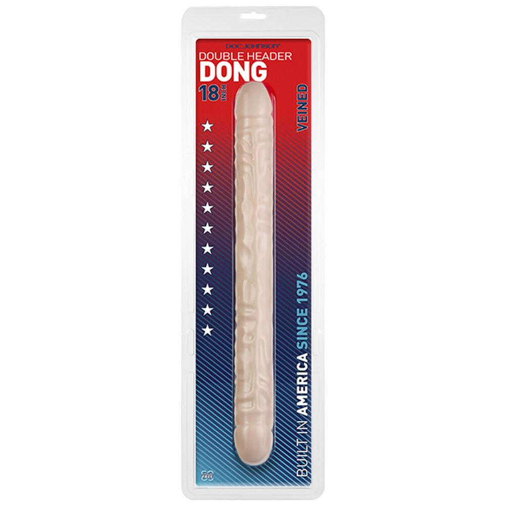 Double Header 18 Inch Veined Dong - Adult Planet - Online Sex Toys Shop UK