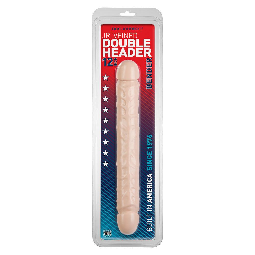Jr Veined Double Header 12 Inch Bender Dong - Adult Planet - Online Sex Toys Shop UK