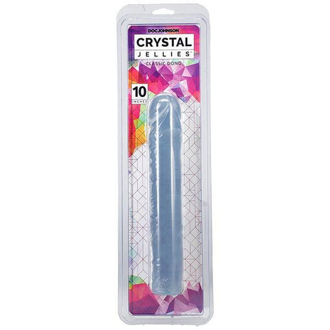 Crystal Jellies 10 Inch Dong Clear - Adult Planet - Online Sex Toys Shop UK