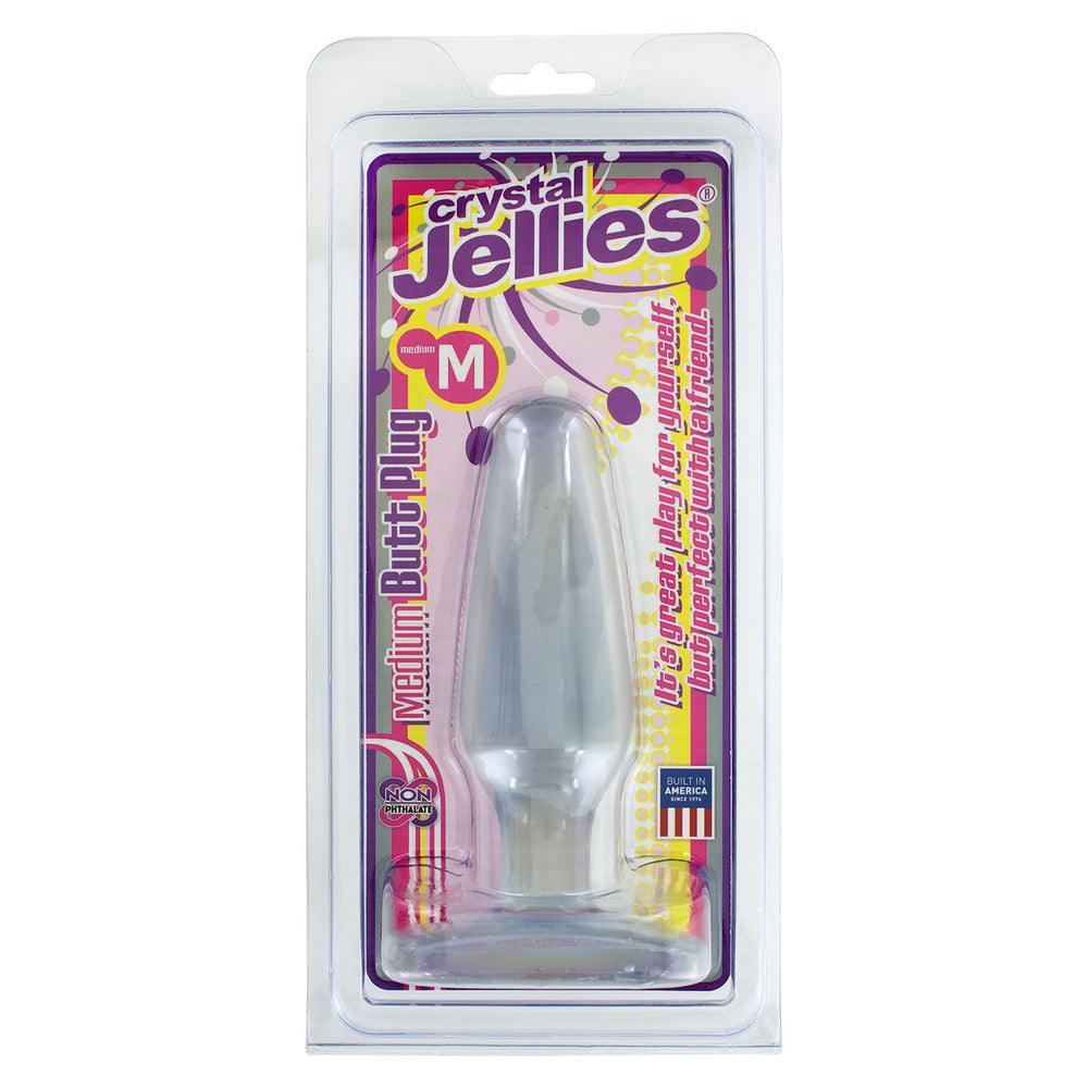 Crystal Jellies Medium Butt Plug Clear - Adult Planet - Online Sex Toys Shop UK