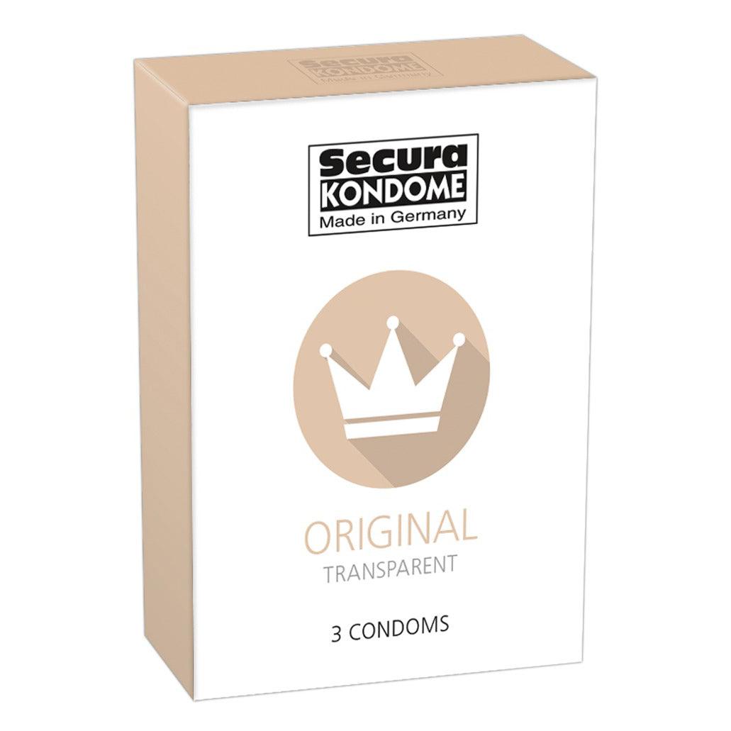 Secura Kondome Original Transparent x3 Condoms - Adult Planet - Online Sex Toys Shop UK