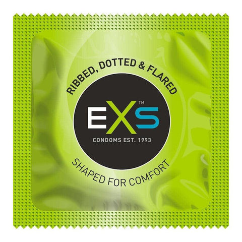 EXS Comfy Fit Ribbed and Dotted Condoms 12 Pack - Adult Planet - Online Sex Toys Shop UK