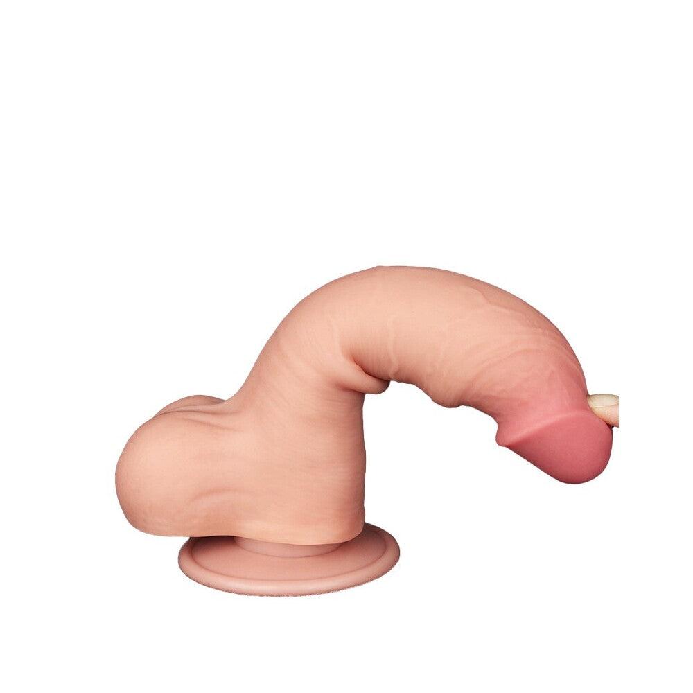 Lovetoy Sliding Easy Bend Skin Dildo 8 Inch - Adult Planet - Online Sex Toys Shop UK