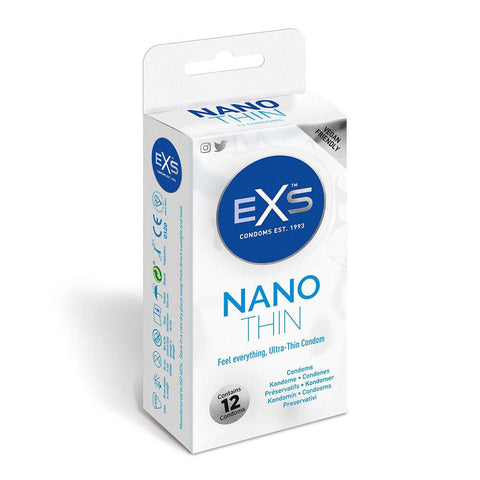EXS Nano Thin Condom 12 Pack - Adult Planet - Online Sex Toys Shop UK