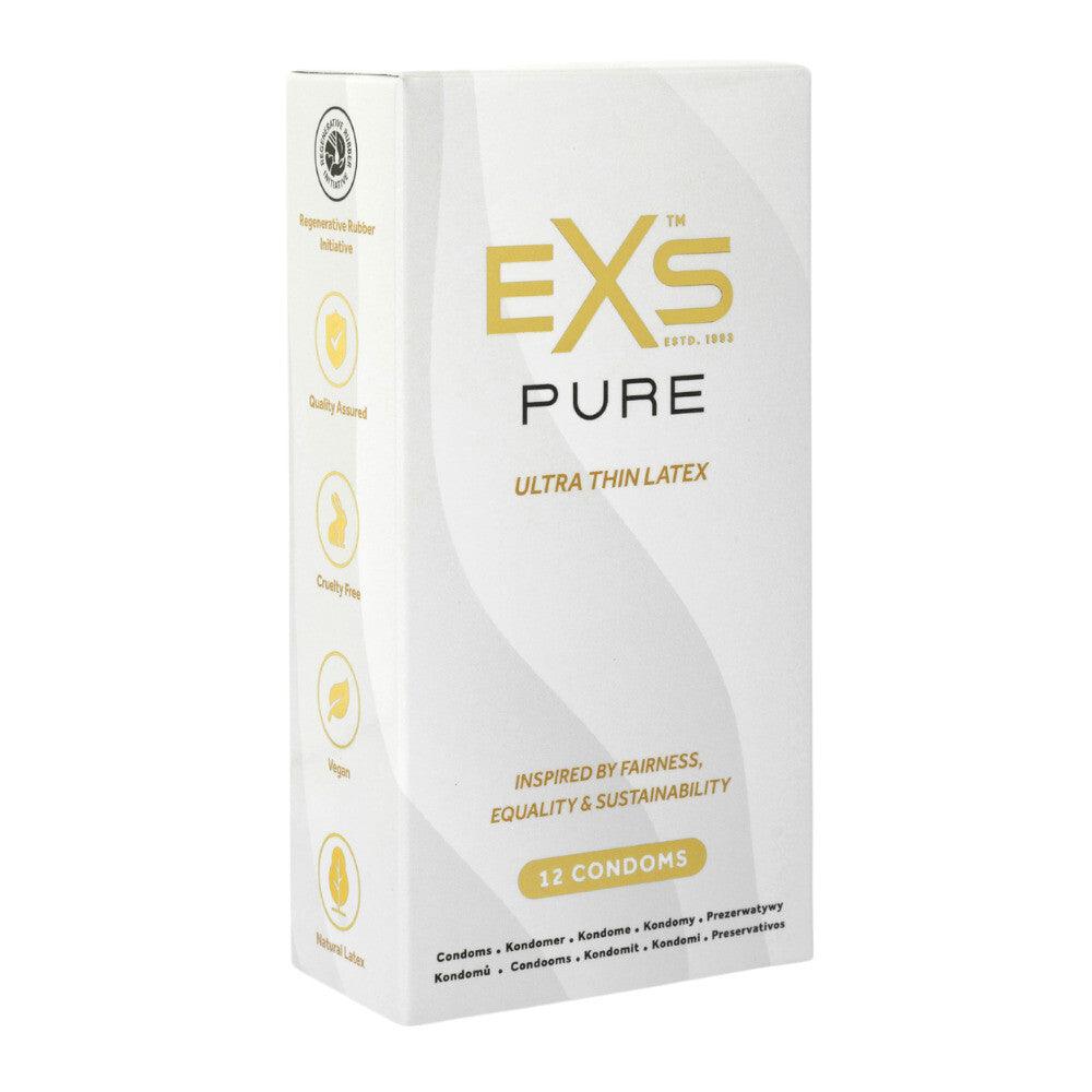 EXS Pur Ultra Thin Latex Condoms 12 Pack - Adult Planet - Online Sex Toys Shop UK