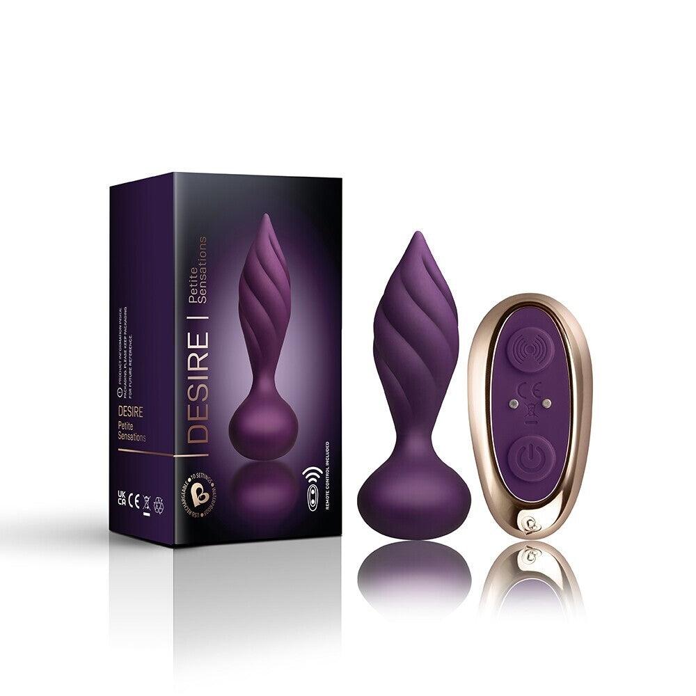 Rocks Off Petite Sensations Desire Butt Plug Purple - Adult Planet - Online Sex Toys Shop UK