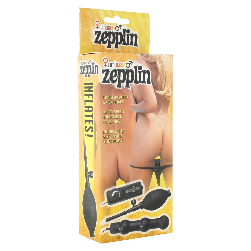 Zepplin Unisex Inflatable Vibrating Anal Wand Black - Adult Planet - Online Sex Toys Shop UK