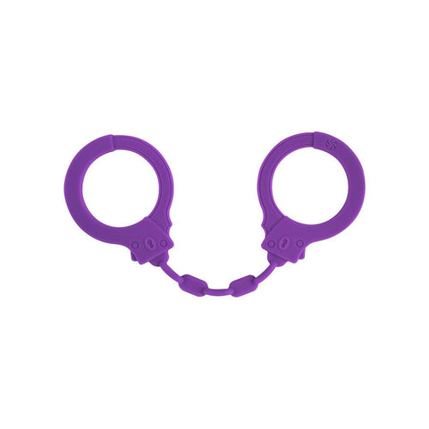 Lola Party Hard Suppression Silicone Handcuffs Purple - Adult Planet - Online Sex Toys Shop UK
