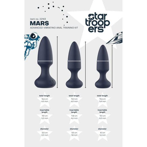 Startroopers Mars Advanced Vibrating Anal Vibe Kit - Adult Planet - Online Sex Toys Shop UK