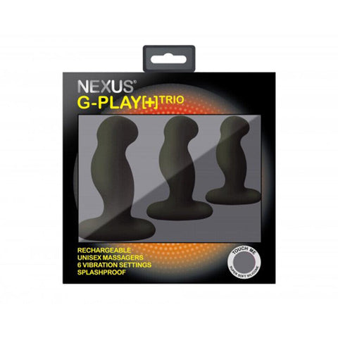 Nexus G Play Trio Vibrating Prostate Massagers Black - Adult Planet - Online Sex Toys Shop UK