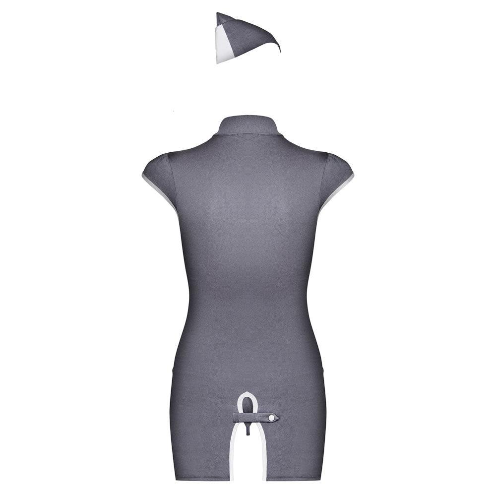 Obsessive Grey Stewardess Costume - Adult Planet - Online Sex Toys Shop UK