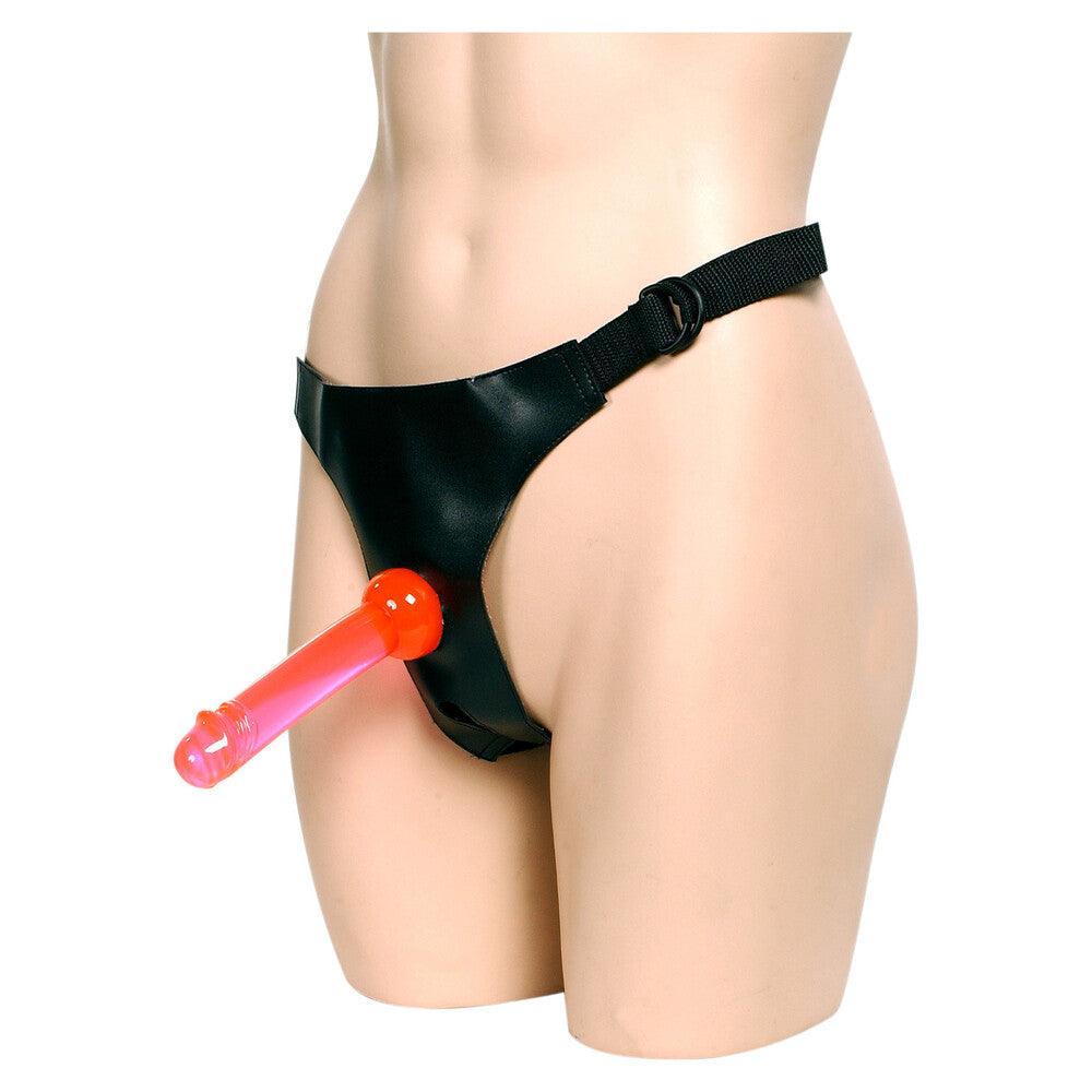 Crotchless Strap On Harness With 2 Dongs - Adult Planet - Online Sex Toys Shop UK