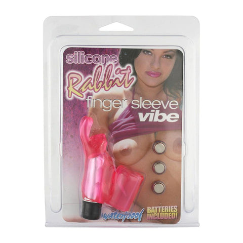 Silicone Rabbit Finger Sleeve Vibe - Adult Planet - Online Sex Toys Shop UK