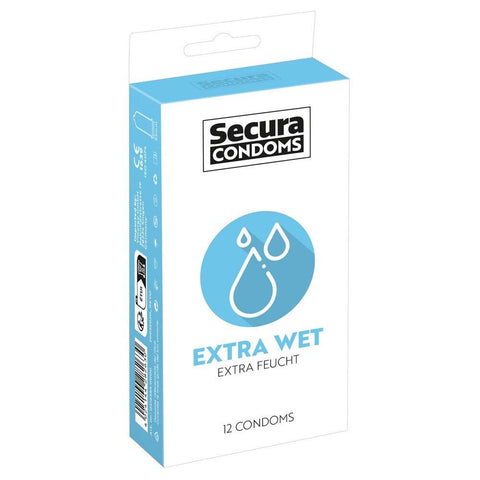 Secura Condoms 12 Pack Extra Wet - Adult Planet - Online Sex Toys Shop UK
