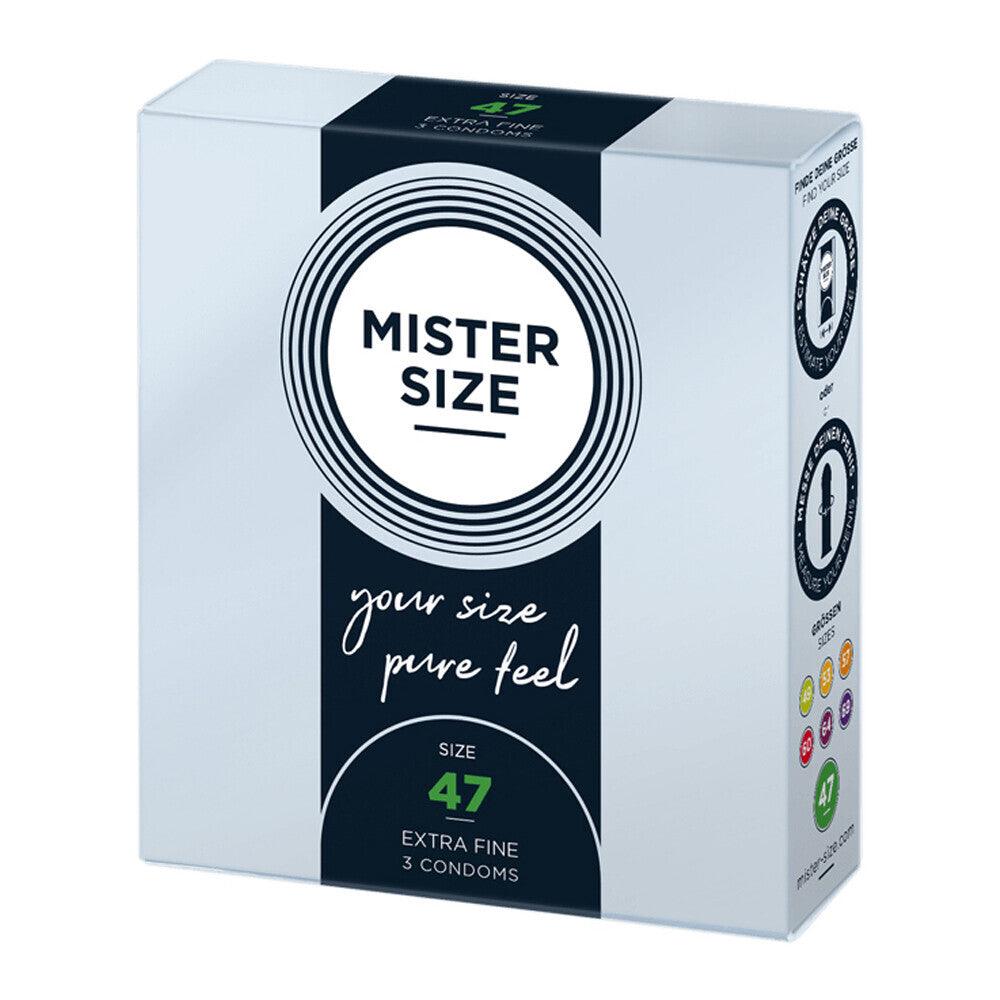 Mister Size 47mm Your Size Pure Feel Condoms 3 Pack - Adult Planet - Online Sex Toys Shop UK