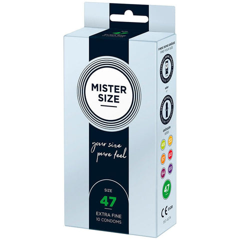 Mister Size 47mm Your Size Pure Feel Condoms 10 Pack - Adult Planet - Online Sex Toys Shop UK
