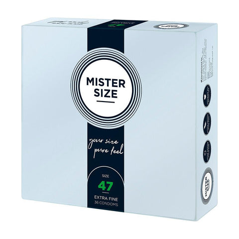 Mister Size 47mm Your Size Pure Feel Condoms 36 Pack - Adult Planet - Online Sex Toys Shop UK