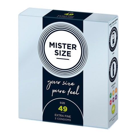 Mister Size 49mm Your Size Pure Feel Condoms 3 Pack - Adult Planet - Online Sex Toys Shop UK