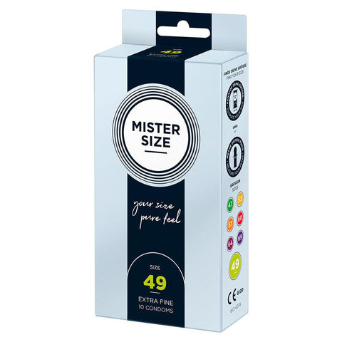 Mister Size 49mm Your Size Pure Feel Condoms 10 Pack - Adult Planet - Online Sex Toys Shop UK