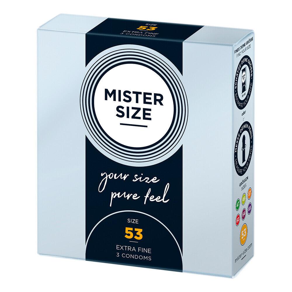 Mister Size 53mm Your Size Pure Feel Condoms 3 Pack - Adult Planet - Online Sex Toys Shop UK