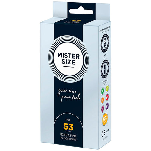 Mister Size 53mm Your Size Pure Feel Condoms 10 Pack - Adult Planet - Online Sex Toys Shop UK