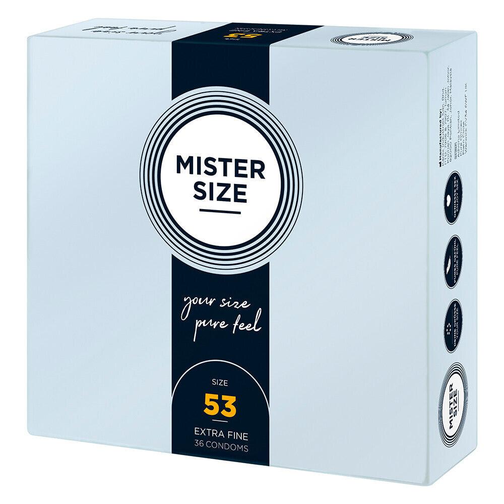 Mister Size 53mm Your Size Pure Feel Condoms 36 Pack - Adult Planet - Online Sex Toys Shop UK