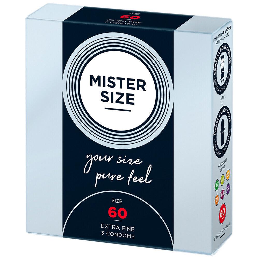 Mister Size 60mm Your Size Pure Feel Condoms 3 Pack - Adult Planet - Online Sex Toys Shop UK